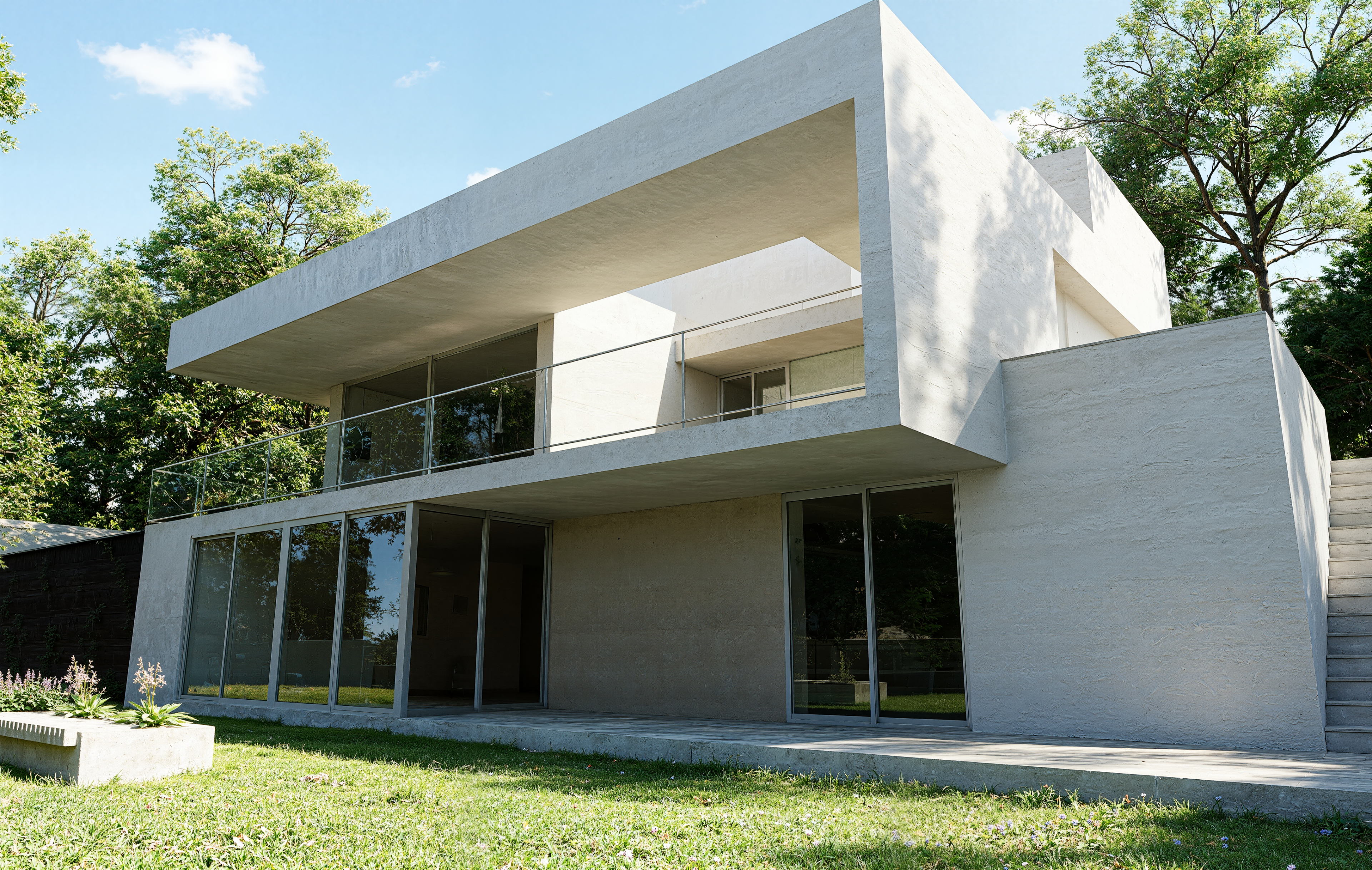 Rendering esterno villa residenziale Catania